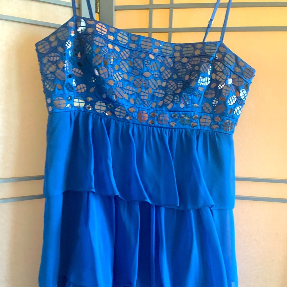 BCBC blue cocktail dress